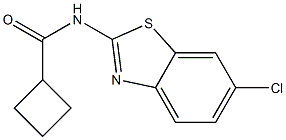 N-(6-chloro-1,3-benzothiazol-2-yl)cyclobutanecarboxamide Struktur