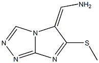 [6-(methylsulfanyl)-5H-imidazo[2,1-c][1,2,4]triazol-5-ylidene]methanamine Struktur