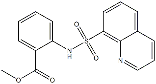 methyl 2-[(8-quinolinylsulfonyl)amino]benzoate Struktur