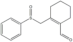 2-[(phenylsulfinyl)methyl]-1-cyclohexene-1-carbaldehyde Struktur