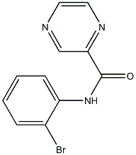 N-(2-bromophenyl)-2-pyrazinecarboxamide Struktur