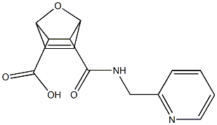 3-{[(2-pyridinylmethyl)amino]carbonyl}-7-oxabicyclo[2.2.1]hept-5-ene-2-carboxylic acid Struktur