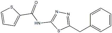 N-(5-benzyl-1,3,4-thiadiazol-2-yl)-2-thiophenecarboxamide Struktur