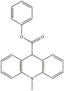 phenyl 10-methyl-9,10-dihydro-9-acridinecarboxylate Struktur