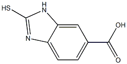 2-sulfanyl-1H-benzimidazole-6-carboxylic acid Struktur