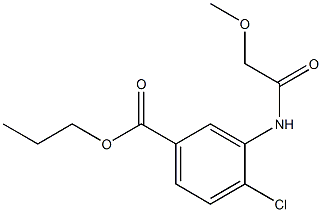 propyl 4-chloro-3-[(methoxyacetyl)amino]benzoate Struktur