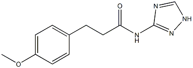 3-(4-methoxyphenyl)-N-(1H-1,2,4-triazol-3-yl)propanamide Struktur