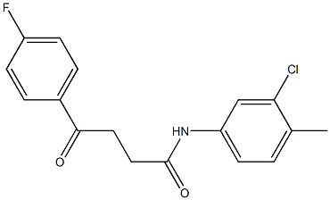 N-(3-chloro-4-methylphenyl)-4-(4-fluorophenyl)-4-oxobutanamide Struktur