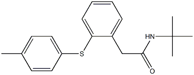 N-(tert-butyl)-2-{2-[(4-methylphenyl)sulfanyl]phenyl}acetamide Struktur