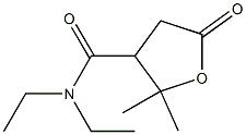 N,N-diethyl-2,2-dimethyl-5-oxotetrahydro-3-furancarboxamide Struktur