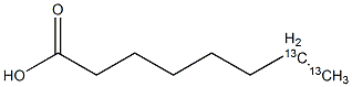 Caprylic  acid-7,8-13C2 Struktur