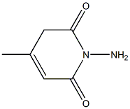 1-amino-4-methyl-2,6(1H,5H)-pyridinedione Struktur