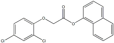 1-naphthyl 2-(2,4-dichlorophenoxy)acetate Struktur