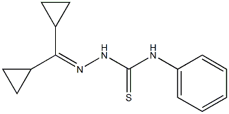 2-(dicyclopropylmethylene)-N-phenyl-1-hydrazinecarbothioamide Struktur