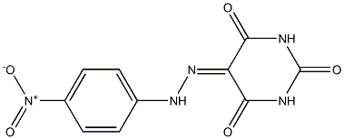 2,4,5,6(1H,3H)-pyrimidinetetrone 5-[N-(4-nitrophenyl)hydrazone] Struktur