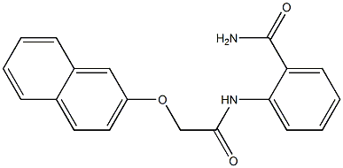 2-{[2-(2-naphthyloxy)acetyl]amino}benzamide Struktur