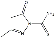 3-methyl-5-oxo-4,5-dihydro-1H-pyrazole-1-carbothioamide Struktur