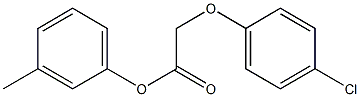 3-methylphenyl 2-(4-chlorophenoxy)acetate Struktur