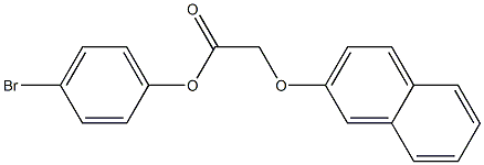 4-bromophenyl 2-(2-naphthyloxy)acetate Struktur