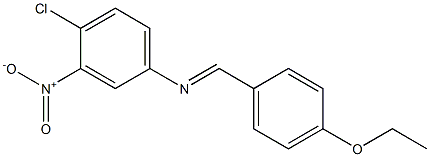 N-(4-chloro-3-nitrophenyl)-N-[(E)-(4-ethoxyphenyl)methylidene]amine Struktur