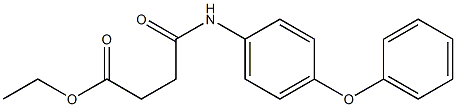 ethyl 4-oxo-4-(4-phenoxyanilino)butanoate Struktur