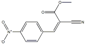 methyl (Z)-2-cyano-3-(4-nitrophenyl)-2-propenoate Struktur