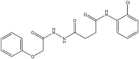 N-(2-chlorophenyl)-4-oxo-4-[2-(2-phenoxyacetyl)hydrazino]butanamide Struktur