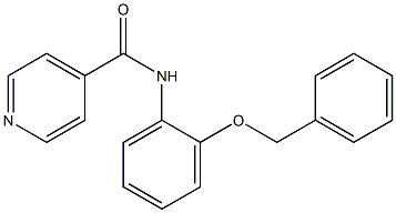 N-[2-(benzyloxy)phenyl]isonicotinamide Struktur