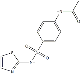 N-{4-[(1,3-thiazol-2-ylamino)sulfonyl]phenyl}acetamide Struktur