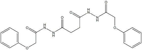 N'-{4-oxo-4-[2-(2-phenoxyacetyl)hydrazino]butanoyl}-2-phenoxyacetohydrazide Struktur