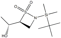 (4S)-2-(tert-Butyldimethylsilyl)-4-[(R)-1-hydroxyethyl]-1,2-thiazetidine 1,1-dioxide Struktur