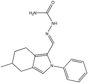 1-[(4,5,6,7-Tetrahydro-5-methyl-2-phenyl-2H-isoindol-1-yl)methylene]semicarbazide Struktur