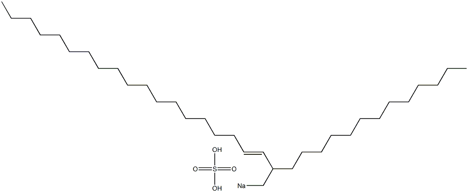 Sulfuric acid 2-tridecyl-3-henicosenyl=sodium ester salt Struktur