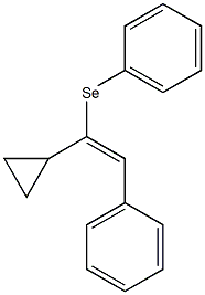 1-Cyclopropyl-2-phenyl-1-phenylselenoethene Struktur