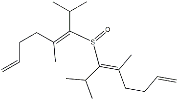 Allyl(1-isopropyl-2-methyl-1-propenyl) sulfoxide Struktur