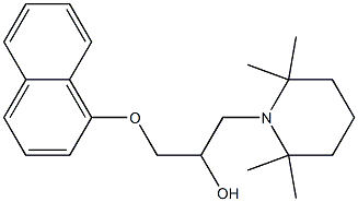 1-(1-Naphtyloxy)-3-(2,2,6,6-tetramethylpiperidin-1-yl)propan-2-ol Struktur