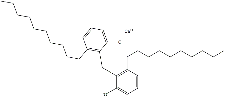 Calcium 2,2'-methylenebis(3-decylphenoxide) Struktur