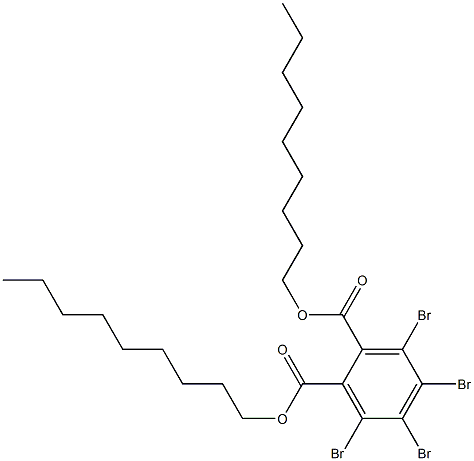 Tetrabromophthalic acid dinonyl ester Struktur