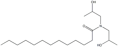 N,N-Bis(2-hydroxypropyl)tridecanamide Struktur