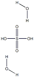 Sulfuric acid dihydrate Struktur