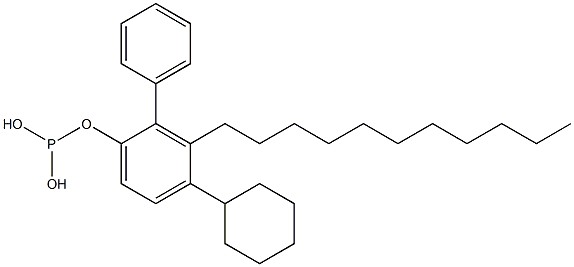 Phosphorous acid cyclohexylphenyl(3-undecylphenyl) ester Struktur