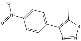 4-(4-Nitrophenyl)-5-methyl-1,2,3-thiadiazole Struktur