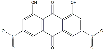 1,8-Dihydroxy-3,6-dinitroanthraquinone Struktur