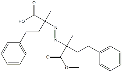 2,2'-Azobis(2-methyl-4-phenylbutyric acid methyl) ester Struktur