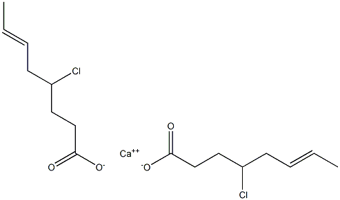 Bis(4-chloro-6-octenoic acid)calcium salt Struktur