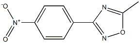 3-(4-Nitrophenyl)-5-methyl-1,2,4-oxadiazole Struktur