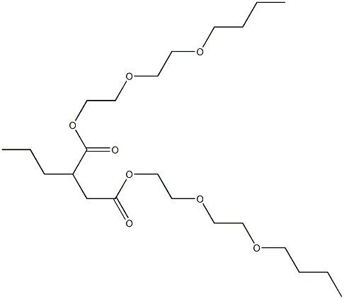 Propylsuccinic acid bis[2-(2-butoxyethoxy)ethyl] ester Struktur