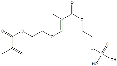 Phosphoric acid 2-[3-[2-(methacryloyloxy)ethoxy]methacryloyloxy]ethyl ester Struktur