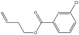 3-Chlorobenzoic acid 3-butenyl ester Struktur