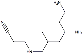 4,6-Diamino-1-(2-cyanoethylamino)-2-methylhexane Struktur